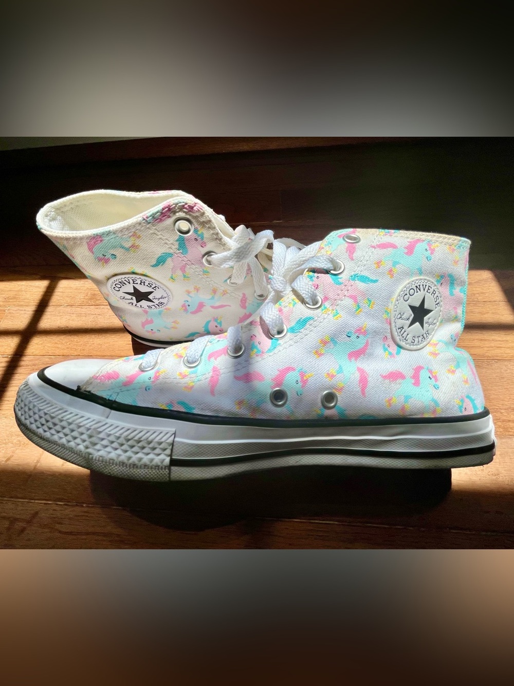 Junior’s Unicorn Converse Hightops